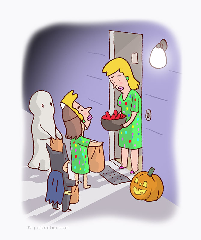 Webcomic about dressing as you for Halloween