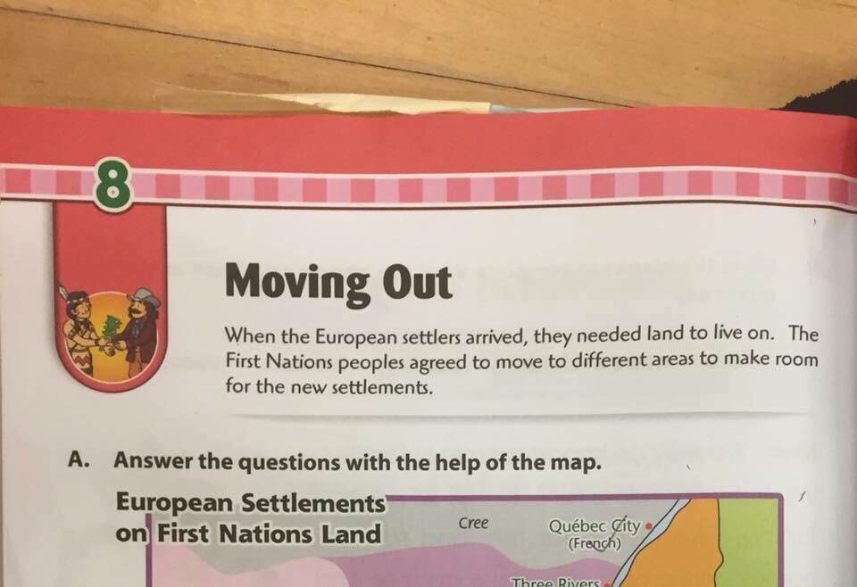 trail of tears erased from textbooks - Moving Out When the European settlers arrived, they needed land to live on. The First Nations peoples agreed to move to different areas to make room for the new settlements. A. Answer the questions with the help of t