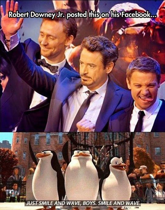 just smile and wave boys - Robert Downey Jr. posted this on his Facebook.... Visit Just Smile And Wave, Boys. Smile And Wave.
