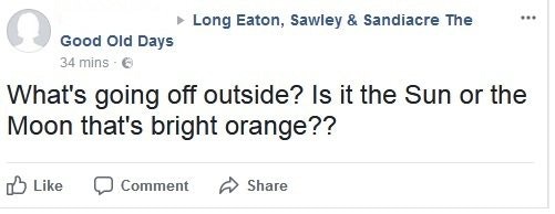 number - Long Eaton, Sawley & Sandiacre The Good Old Days 34 mins What's going off outside? Is it the Sun or the Moon that's bright orange?? Comment