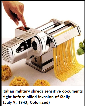 italian ww2 memes - Italian military shreds sensitive documents right before allied invasion of Sicily. ; Colorized