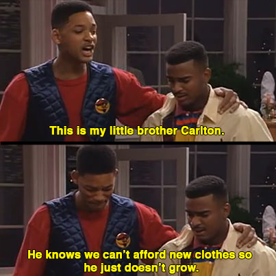 my little brother carlton - This is my little brother Carlton. He knows we can't afford new clothes so he just doesn't grow.