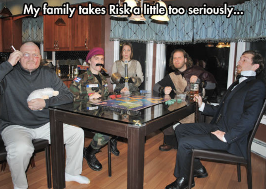 table - My family takes Riska little too seriously...