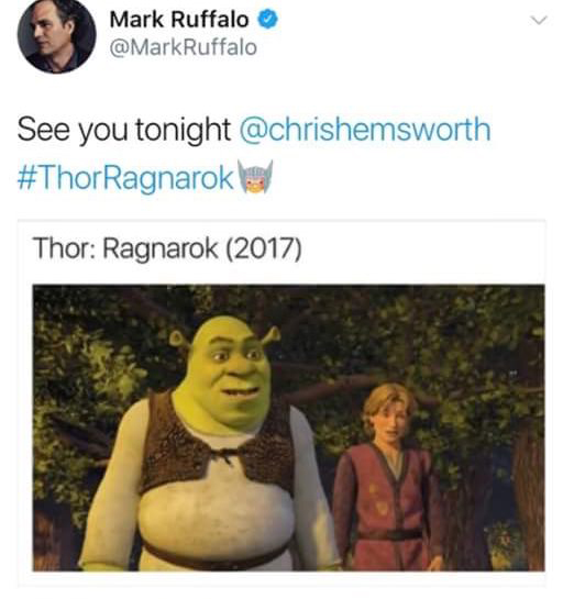 rtx meme - Mark Ruffalo Ruffalo See you tonight Ragnarok Thor Ragnarok 2017