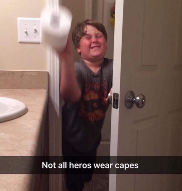 little brother toilet paper - Not all heros wear capes