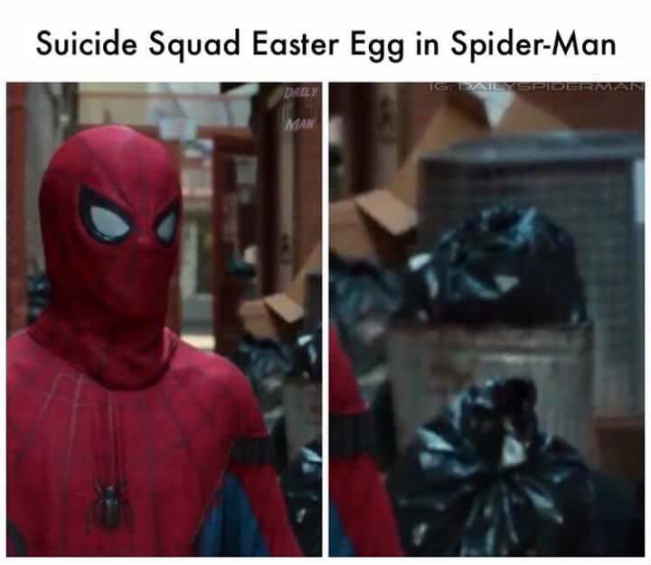 spiderman easter egg meme - Suicide Squad Easter Egg in SpiderMan