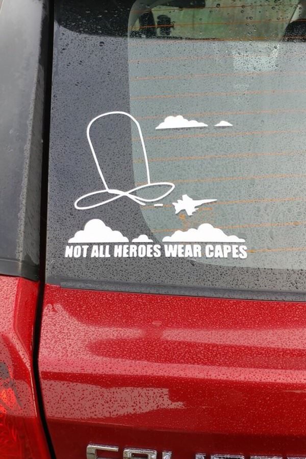 not all heroes wear capes decal sky penis - Not All Heroes Wear Capes