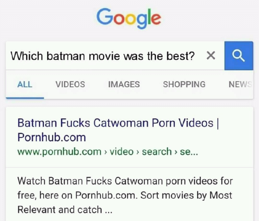 web page - Google Which batman movie was the best? X All Videos Images Shopping Batman Fucks Catwoman Porn Videos | Pornhub.com > video > search > se... Watch Batman Fucks Catwoman porn videos for free, here on Pornhub.com. Sort movies by Most Relevant an