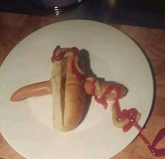 cursed images hot dog