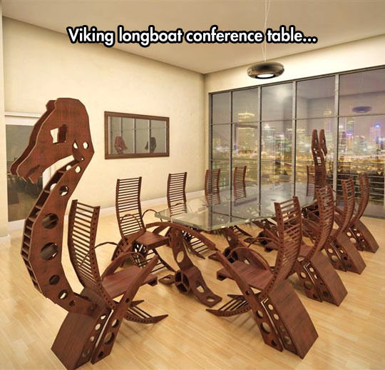 funny conference table - Viking longboat conference table.co