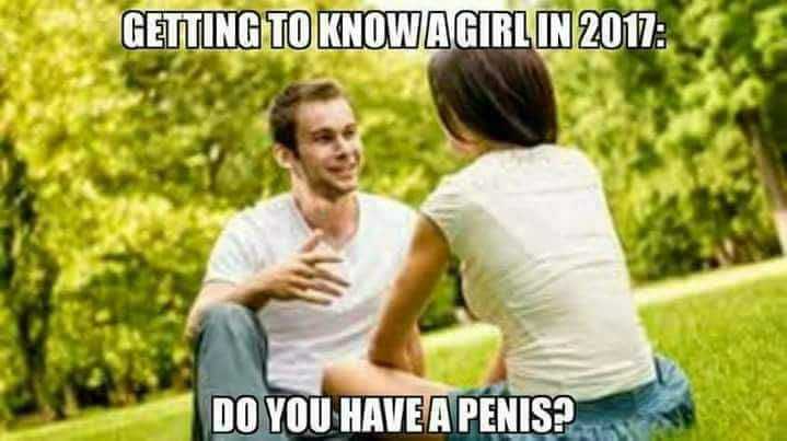 tasteless gentlemen memes - Getting To Knowagirlin 2017 Do You Have A Penis?