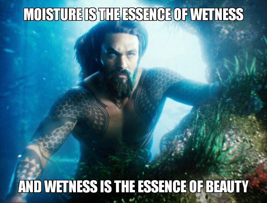 water jason momoa aquaman - Moisture Is The Essence Of Wetness And Wetness Is The Essence Of Beauty