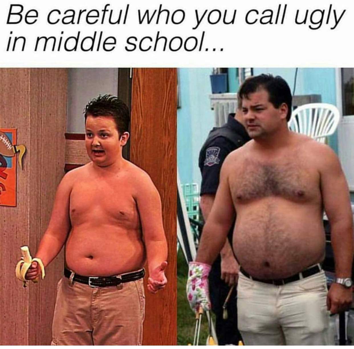 gibby memes - Be careful who you call ugly in middle school...