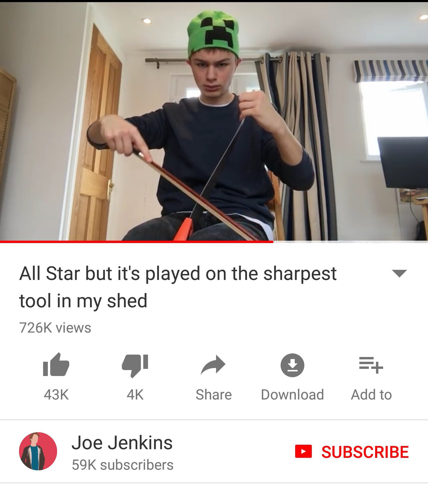 dank memememememe - All Star but it's played on the sharpest tool in my shed views 43K 4K Download Add to Joe Jenkins 59K subscribers Subscribe