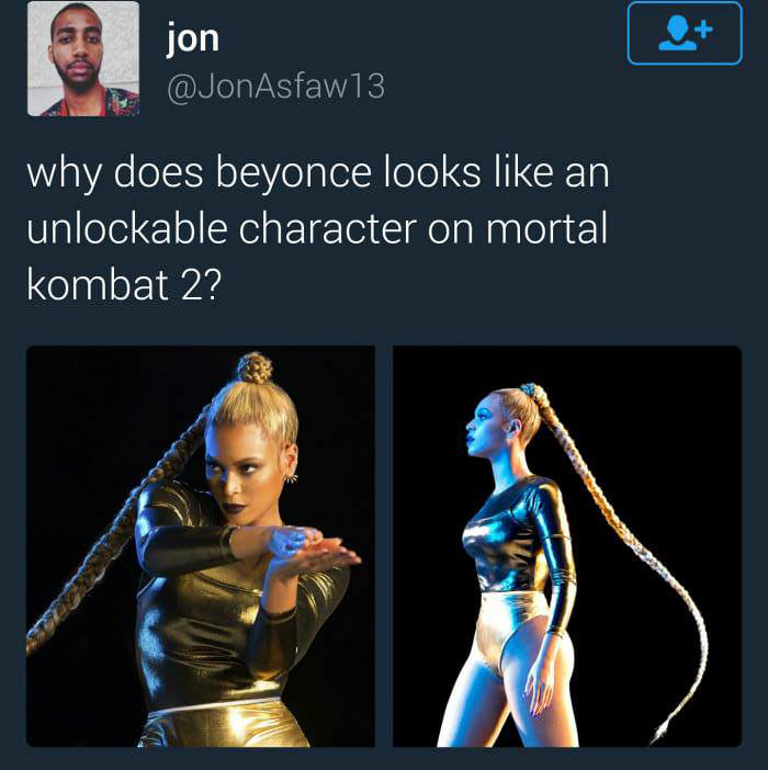 beyonce mortal kombat - jon why does beyonce looks an unlockable character on mortal kombat 2? 2