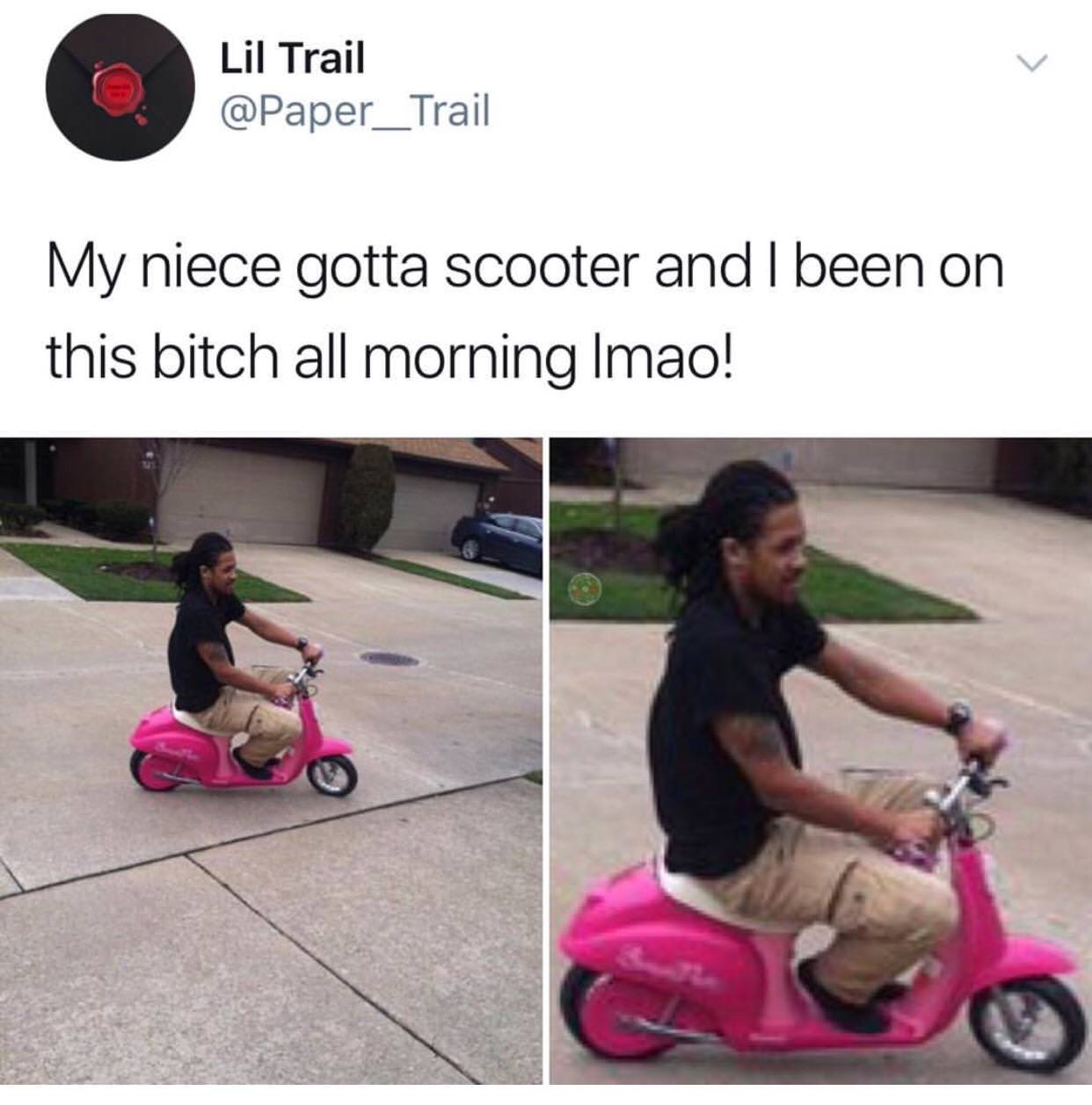 earl sweatshirt wholesome - Lil Trail My niece gotta scooter and I been on this bitch all morning Imao!