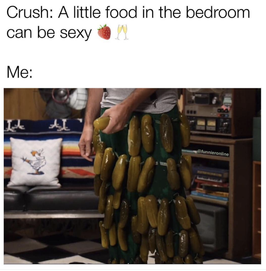 Crush A little food in the bedroom can be sexy Me fueronline