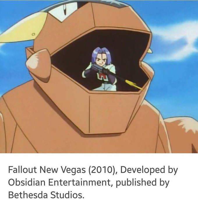 fallout memes - Fallout New Vegas 2010, Developed by Obsidian Entertainment, published by Bethesda Studios.