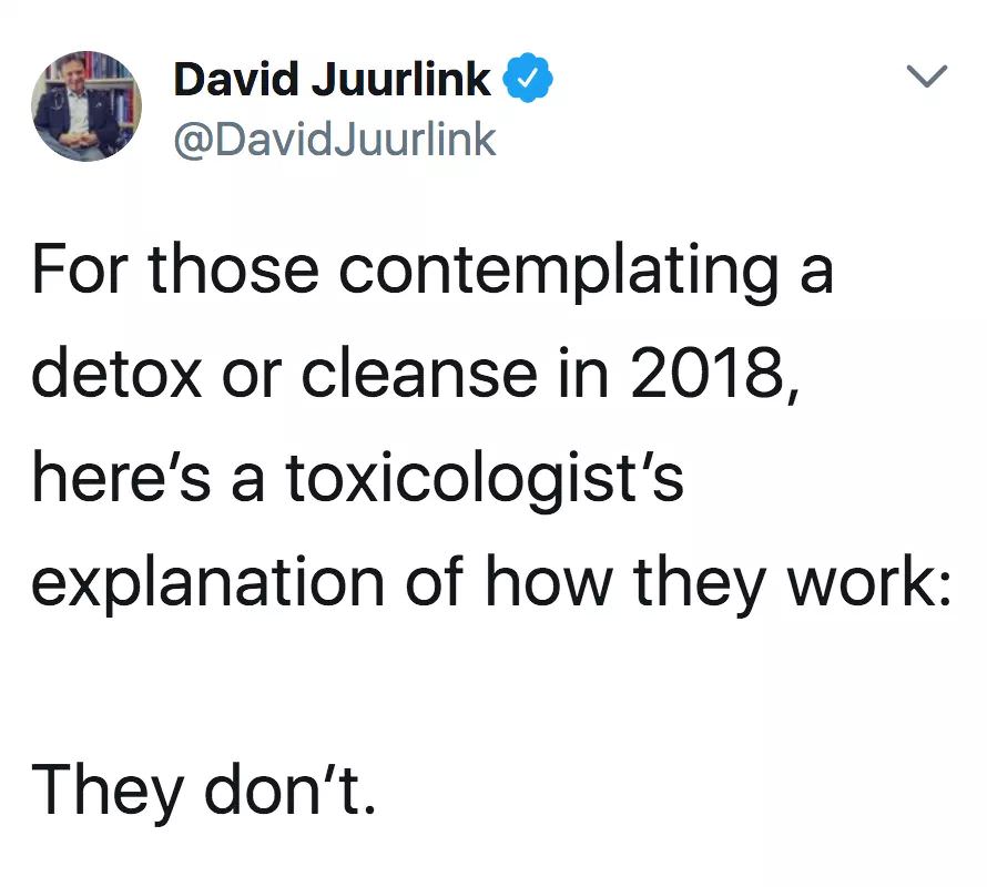 democrats elected 8 scientists meme - David Juurlink Juurlink For those contemplating a detox or cleanse in 2018, here's a toxicologist's explanation of how they work They don't.