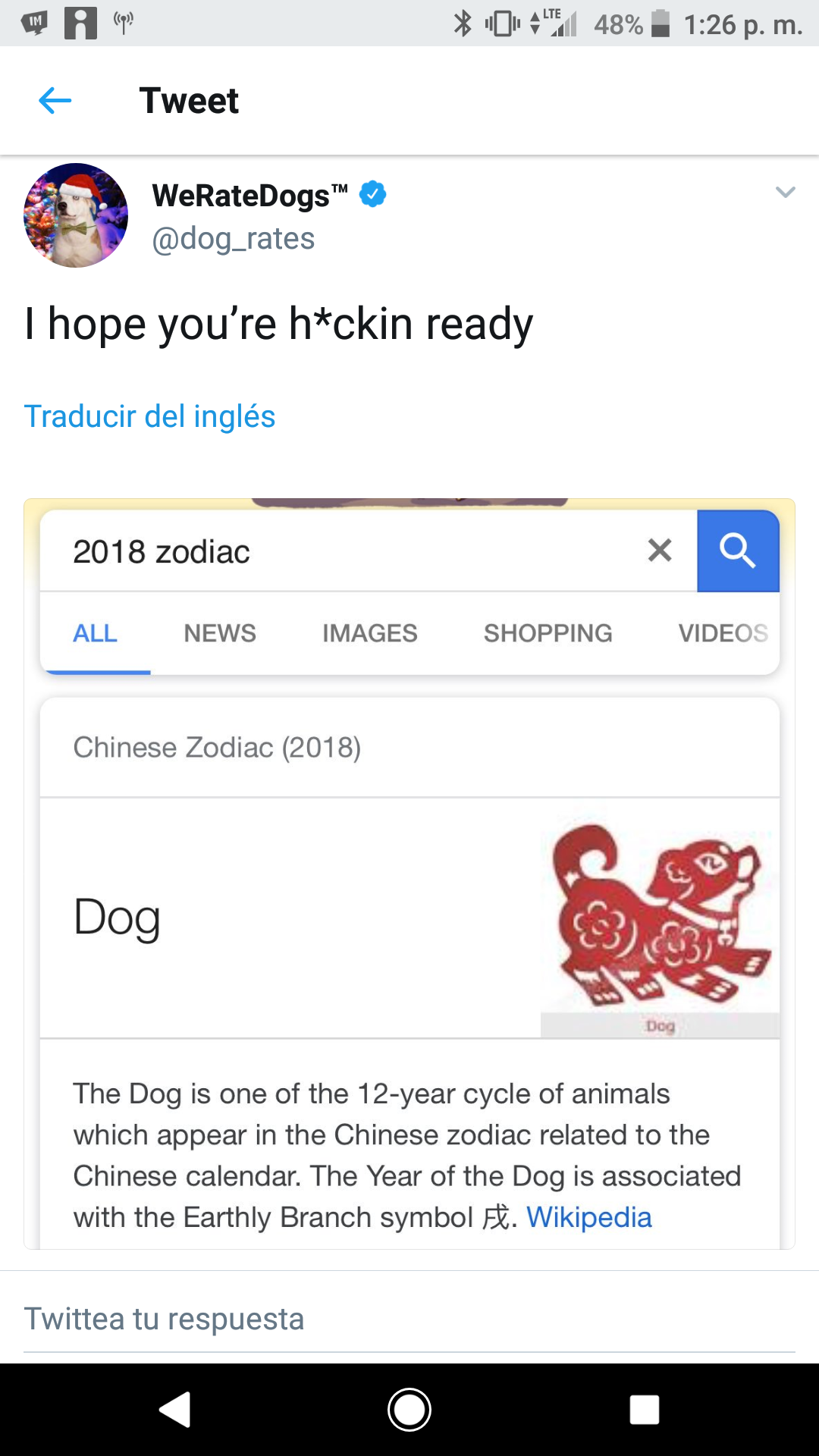 funny chinese zodiac memes - At 0 48% Tweet WeRateDogs" rates I hope you're hckin ready Traducir del ingls 2018 zodiac All News Images Shopping Videos Chinese Zodiac 2018 Dog The Dog is one of the 12year cycle of animals which appear in the Chinese zodiac