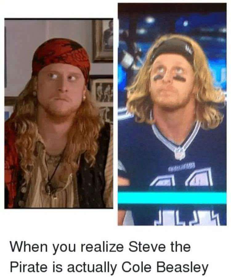 cole beasley steve the pirate - 11 When you realize Steve the Pirate is actually Cole Beasley