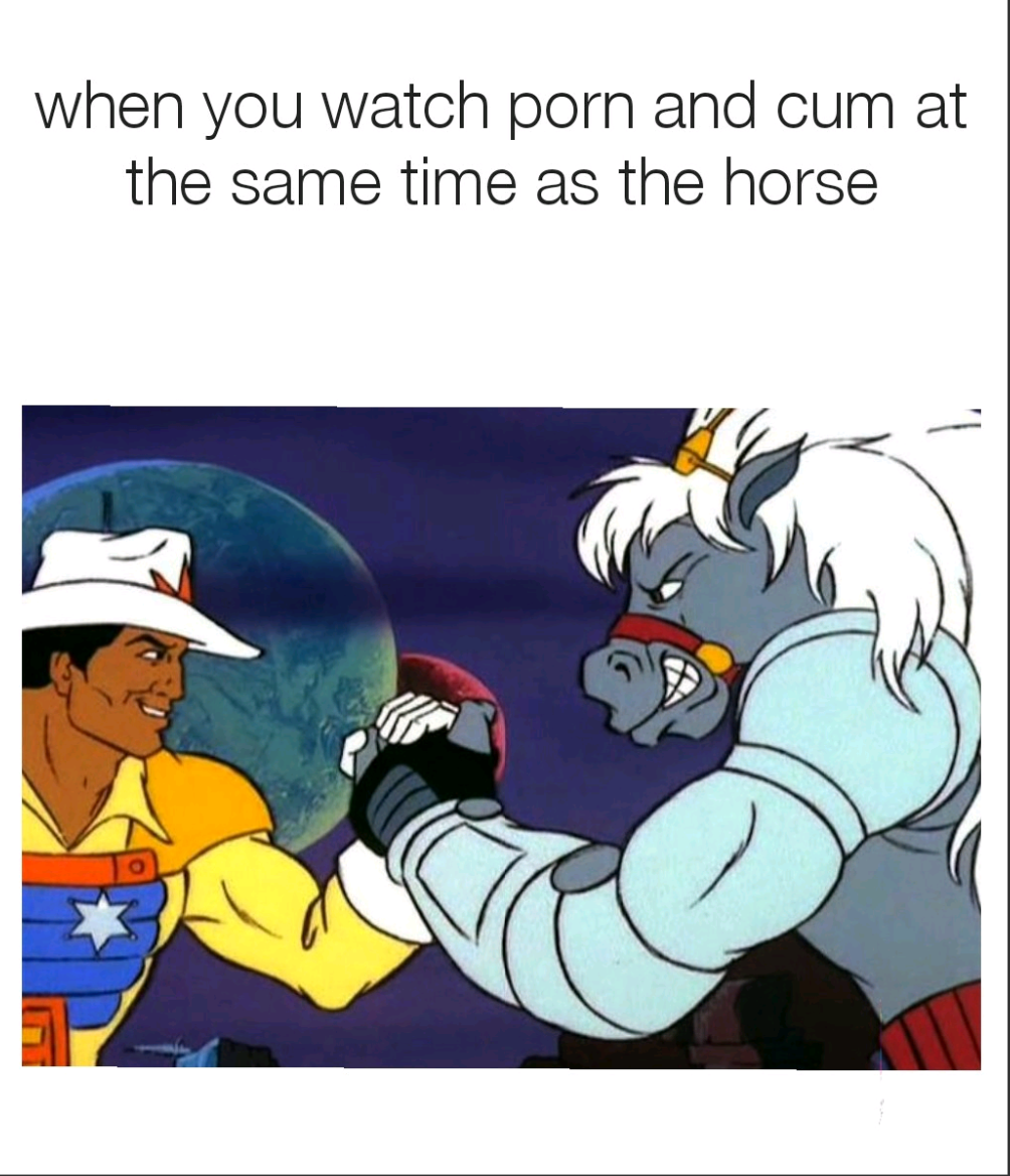 you cum at the same time - when you watch porn and cum at the same time as the horse