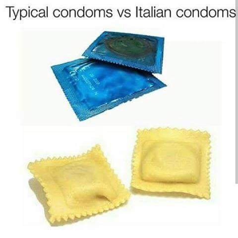 italian condoms are weird - Typical condoms vs Italian condoms Ie