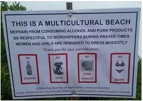 melbourne multicultural beach - This Is A Multicultural Beach Refrain From Consuming Alcohol And Pork Products Be Respectful To Worshippers During Prayer Times Women And Girls Are Reminded To Dress Modestly Thank you for your consideration. No Porx Produc