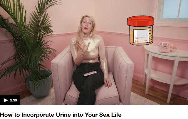 sitting - How to Incorporate Urine into Your Sex Life
