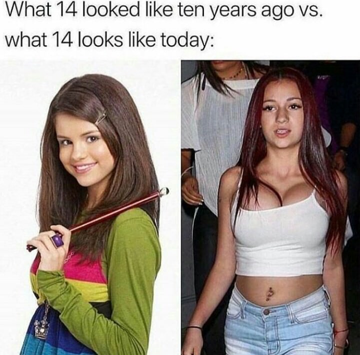 14 year olds then vs now - What 14 looked ten years ago vs. what 14 looks today