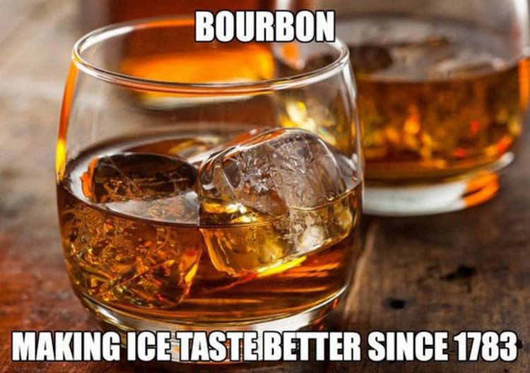 bourbon with ice - Bourbon Making Icetaste Better Since 1783