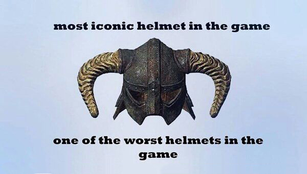 skyrim helmet transparent - most iconic helmet in the game one of the worst helmets in the game