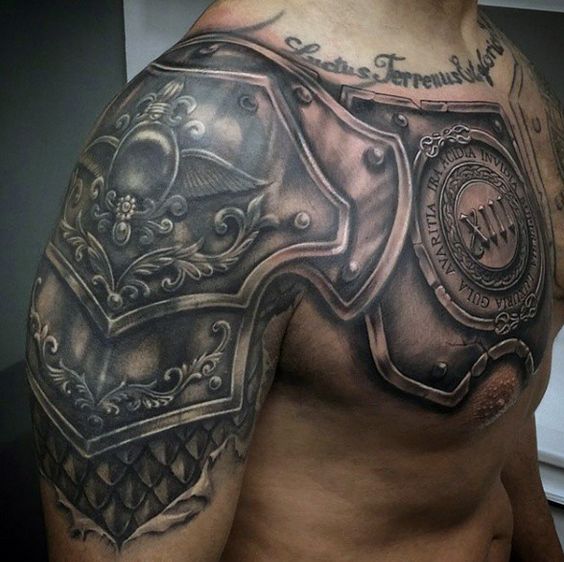 chest armor tattoo - Gula Wayn