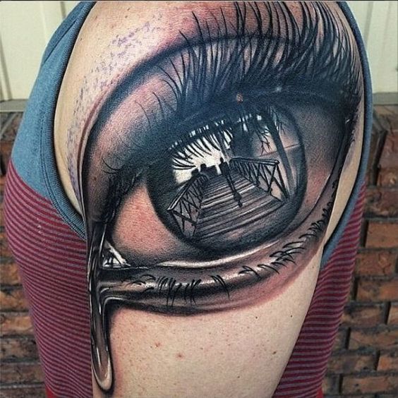 crying eye tattoos