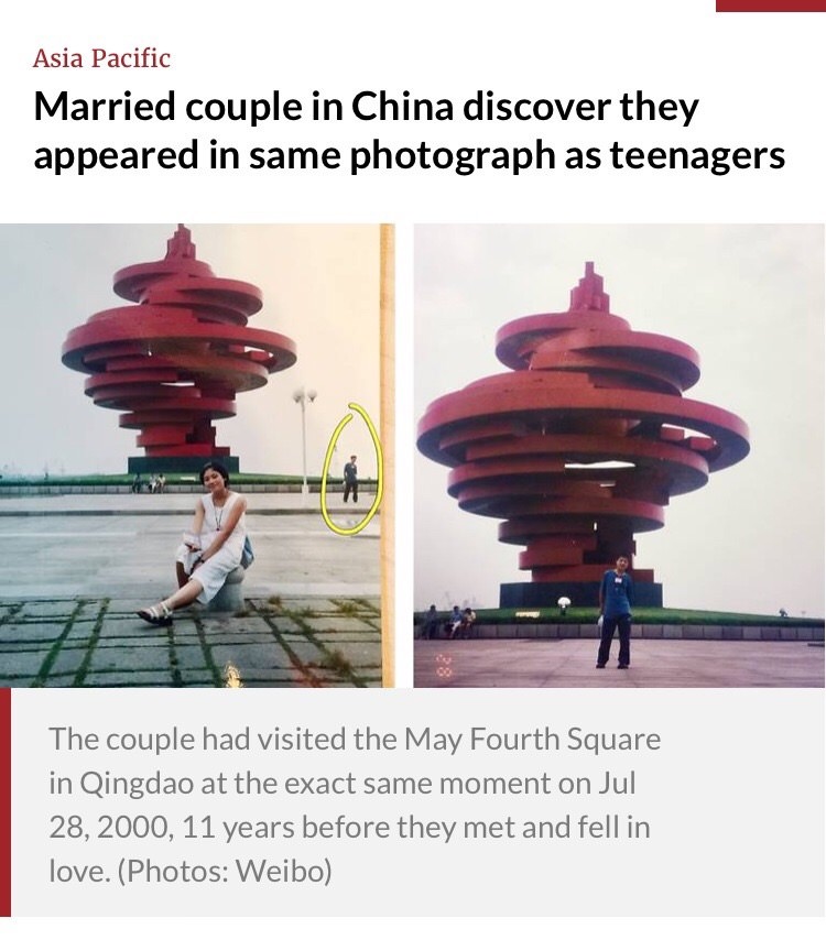 winds of may sculpture - Asia Pacific Married couple in China discover they appeared in same photograph as teenagers The couple had visited the May Fourth Square in Qingdao at the exact same moment on , 11 years before they met and fell in love. Photos We