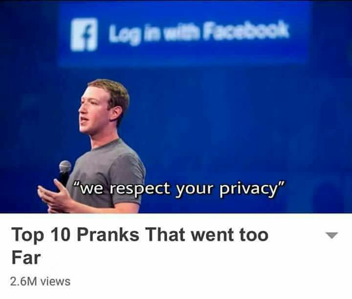 top 10 pranks that went too far mark zuckerberg - Log in with Facebook "we respect your privacy" Top 10 Pranks That went too Far 2.6M views