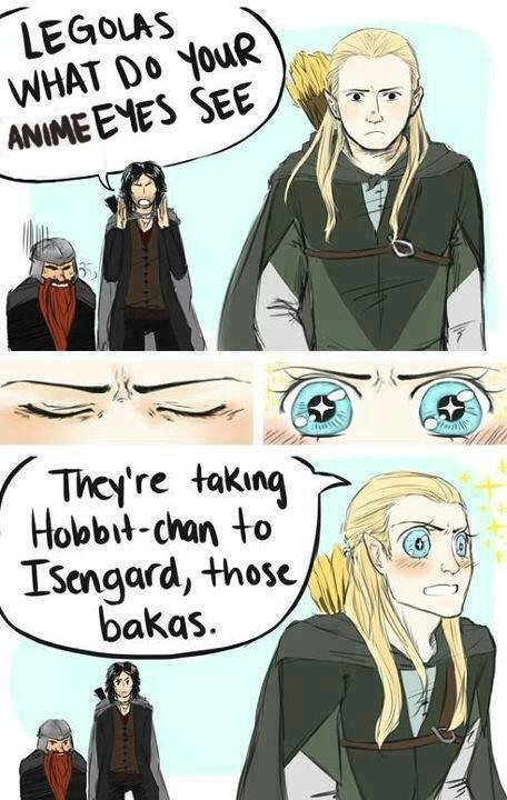 legolas anime eyes - Legolas What Do Your Anime Eyes See They're taking Hobbitchan to Isengard, those bakas.