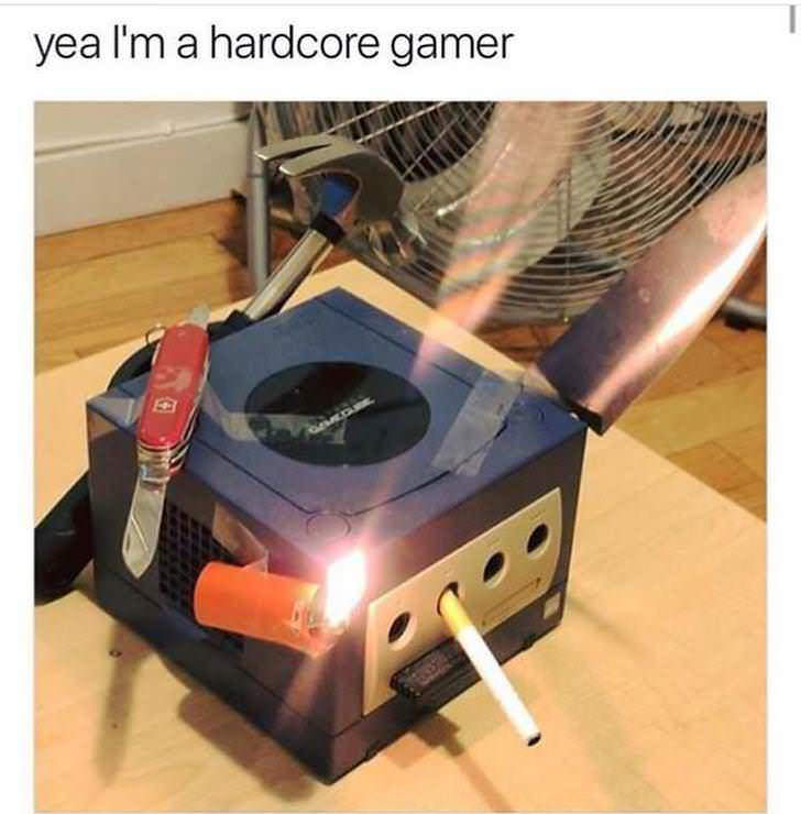 gamecube weapon - yea I'm a hardcore gamer