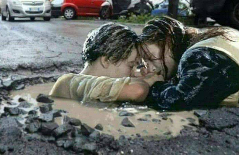 titanic pothole