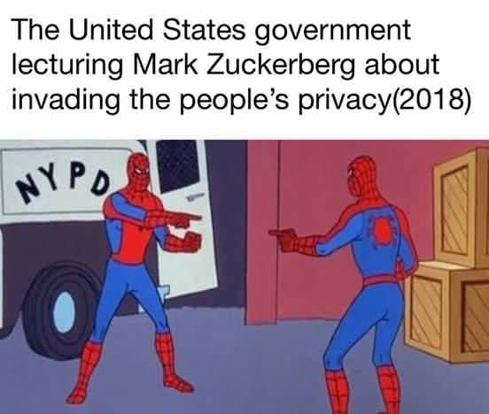 no u meme - The United States government lecturing Mark Zuckerberg about invading the people's privacy2018 Nypo