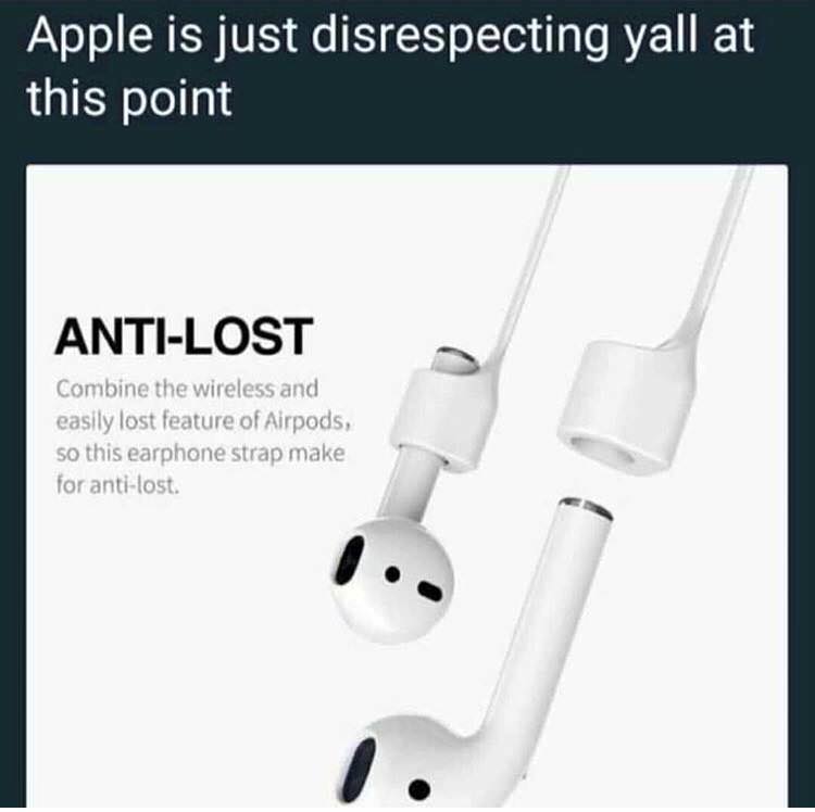 diagram - Apple is just disrespecting yall at this point AntiLost Combine the wireless and easily lost feature of Airpods, so this earphone strap make for antilost.