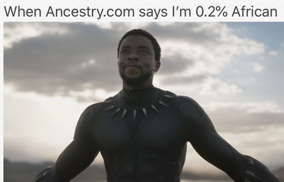 black panther 2018 teaser - When Ancestry.com says I'm 0.2% African