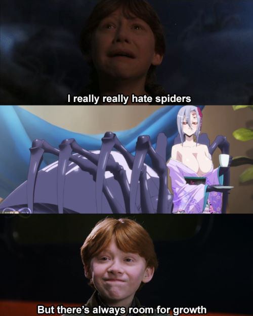 spider milk meme - I really really hate spiders But there's always room for growth