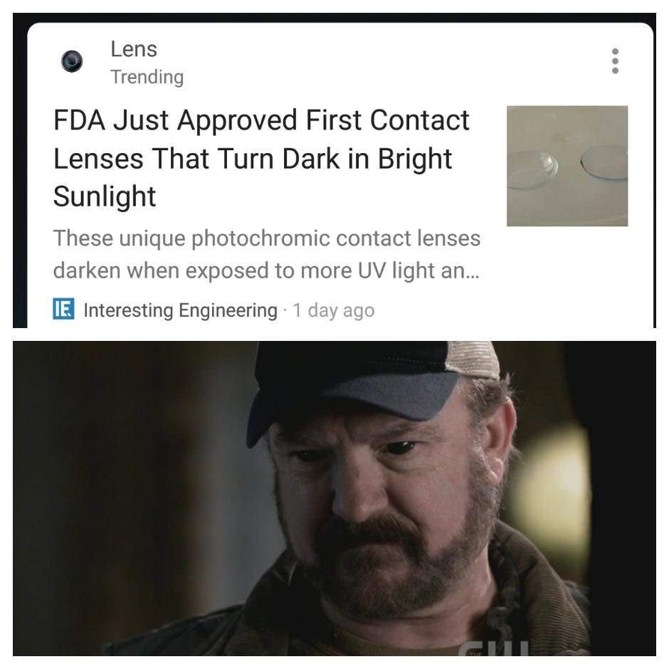photo caption - Lens Trending Fda Just Approved First Contact Lenses That Turn Dark in Bright Sunlight These unique photochromic contact lenses darken when exposed to more Uv light an... Ie Interesting Engineering 1 day ago