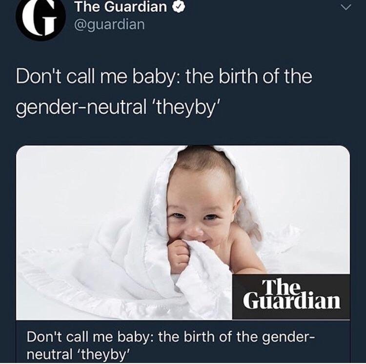 portrait of a woman - The Guardian Don't call me baby the birth of the genderneutral 'theyby' Therian Guardian Don't call me baby the birth of the gender neutral 'theyby'