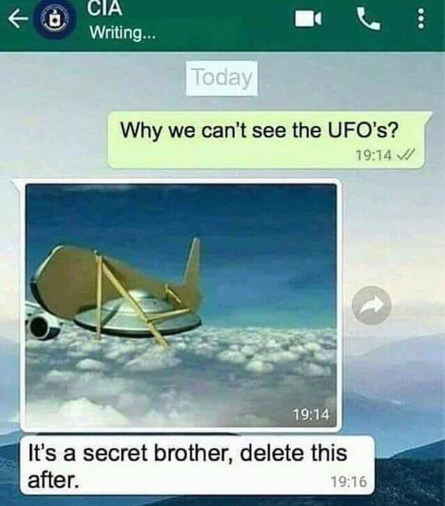 meme about the CIA revealing secrets on WhatsApp