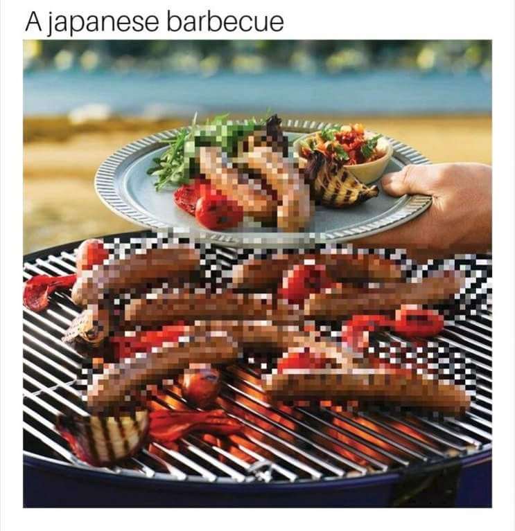 east asia japanese barbecue meme - A japanese barbecue