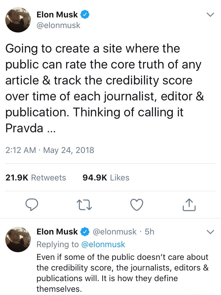 dream obama quotes - Elon Musk Going to create a site where the public can rate the core truth of any article & track the credibility score over time of each journalist, editor & publication. Thinking of calling it Pravda ... Elon Musk 5h Even if some of 