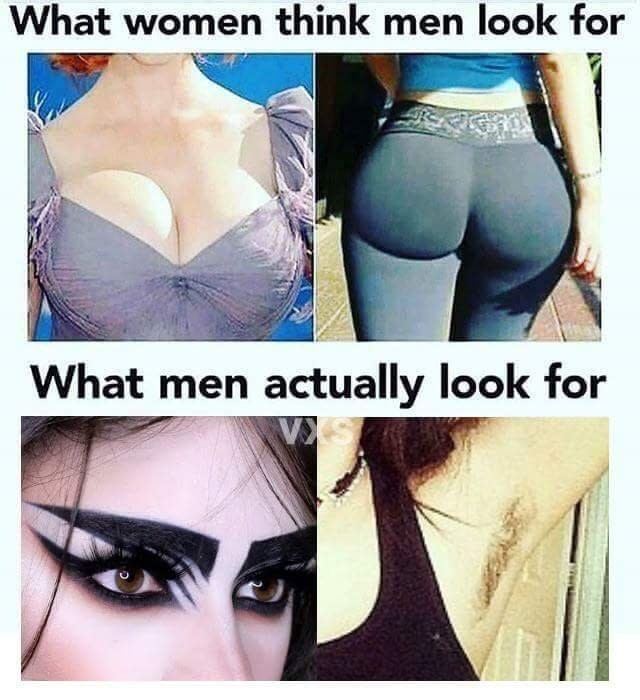 women think men look - What women think men look for What men actually look for