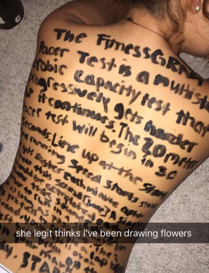 arm - The finesSGR Pacer Tests a runis frobic Capacity test thos Messieur Sets finder constants. The 20mm facef will begin so me seconds. Line up at the sam he wong Sptra Shorts 5169 fels Mastercach min arte art she legit thinks I've been drawing flowers